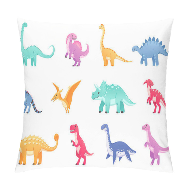 Personality  Dinos Cartoon Icons Collection Pillow Covers