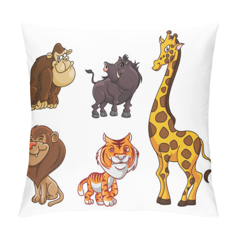 Personality  Safari Animals Group Pillow Covers