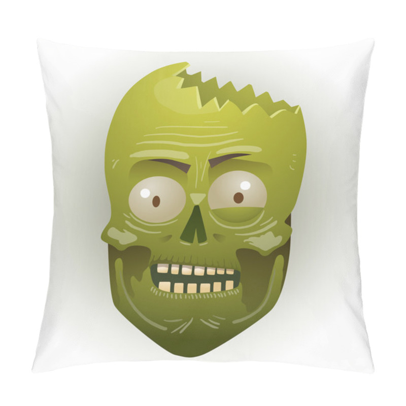 Personality  Zombie Face Man With A Broken Head Pillow Covers