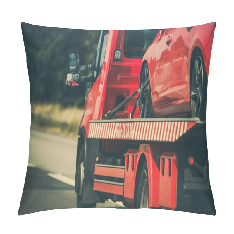 Personality  Towing Vehicle With A Car Pillow Covers