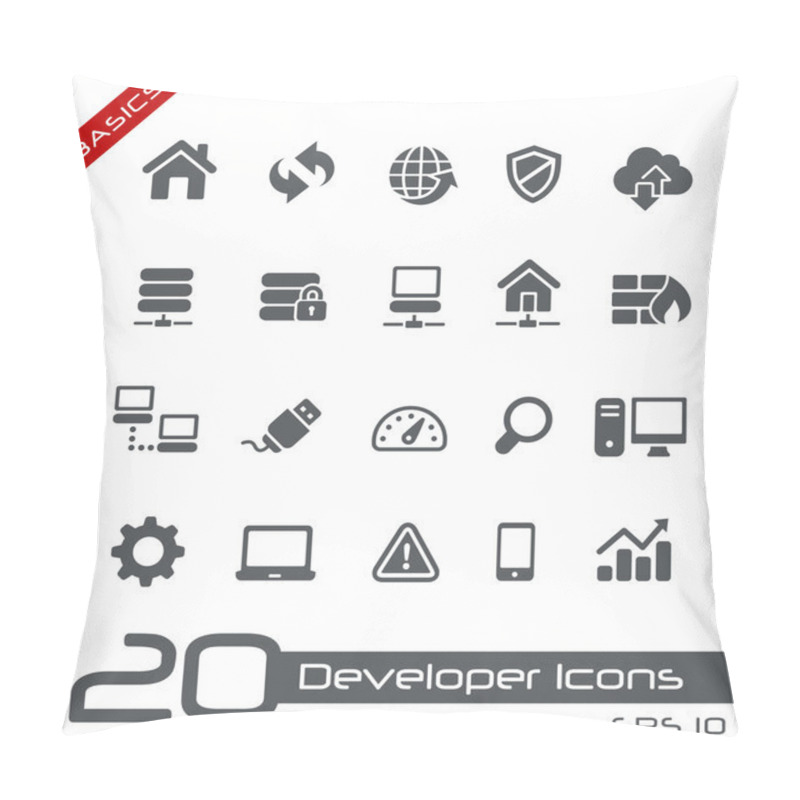 Personality  Developer Icons -- Basics Pillow Covers