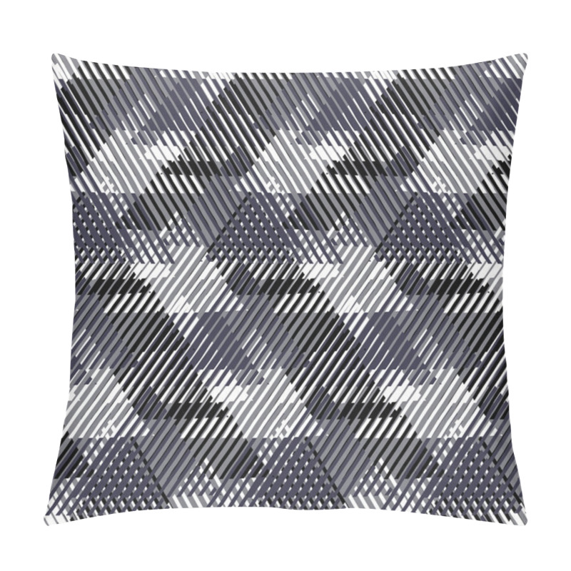 Personality  Geometric Pattern With Striped Triangles Pillow Covers