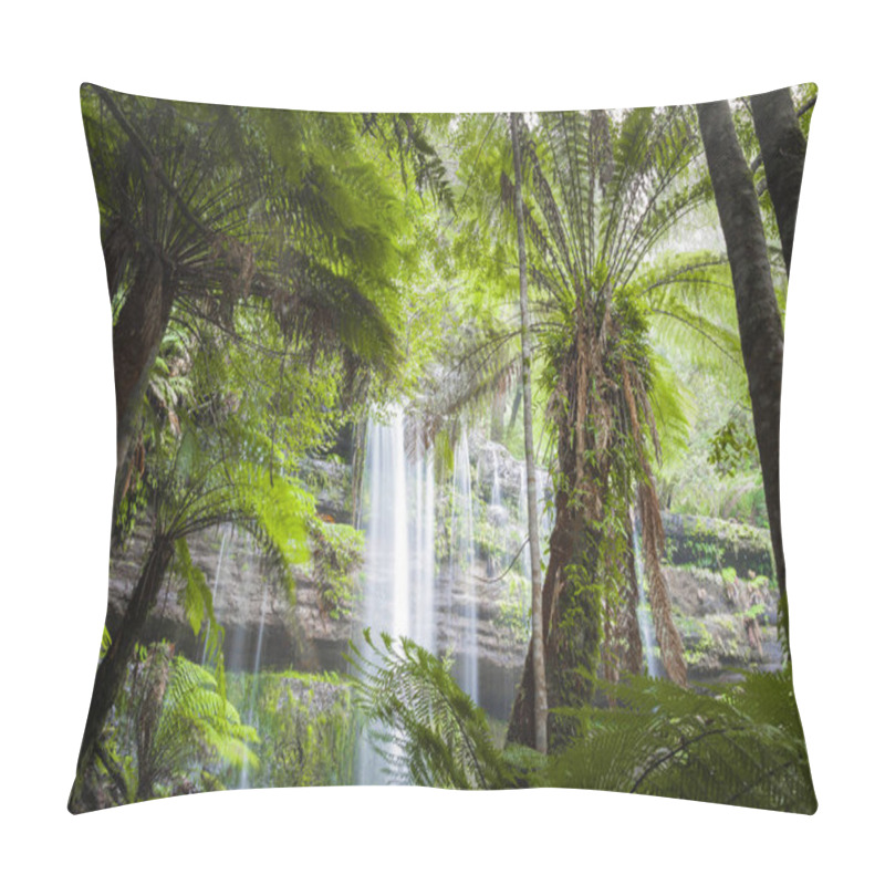 Personality  Russell Falls, Mount Field National Park, Tasmania, Australia Pillow Covers