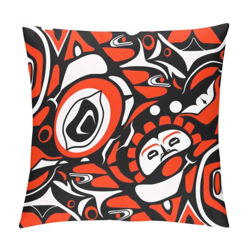 Personality  Abstract Red Background Native North American Pillow Covers