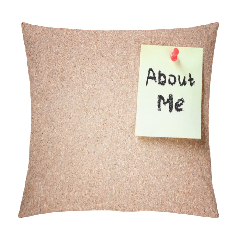 Personality  Corkboard With Phrase About Me Pillow Covers