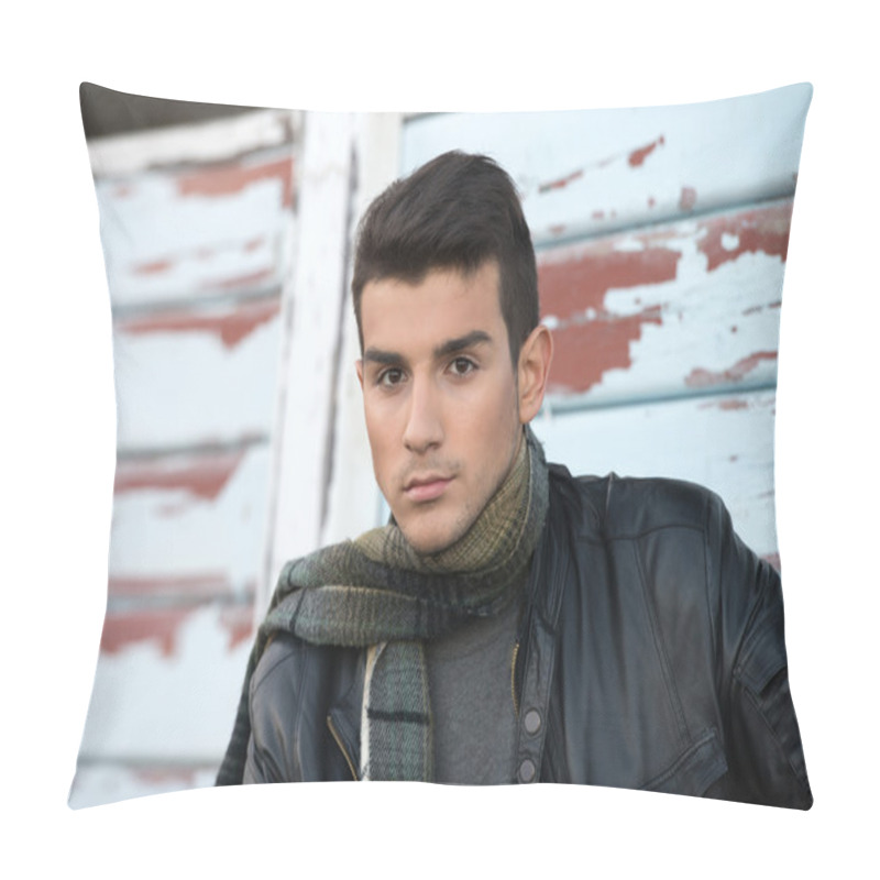 Personality  Outdoors Male Portrait Pillow Covers