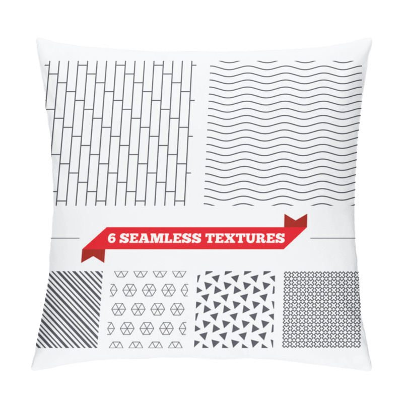 Personality  Cobbles Grid Stripped Seamless Pattern. Pillow Covers