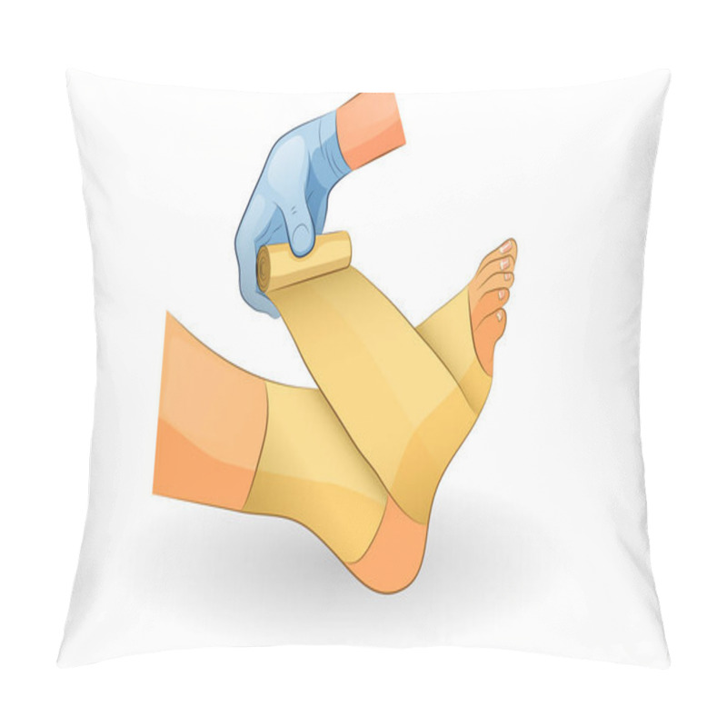 Personality  The Bandage On The Foot Pillow Covers