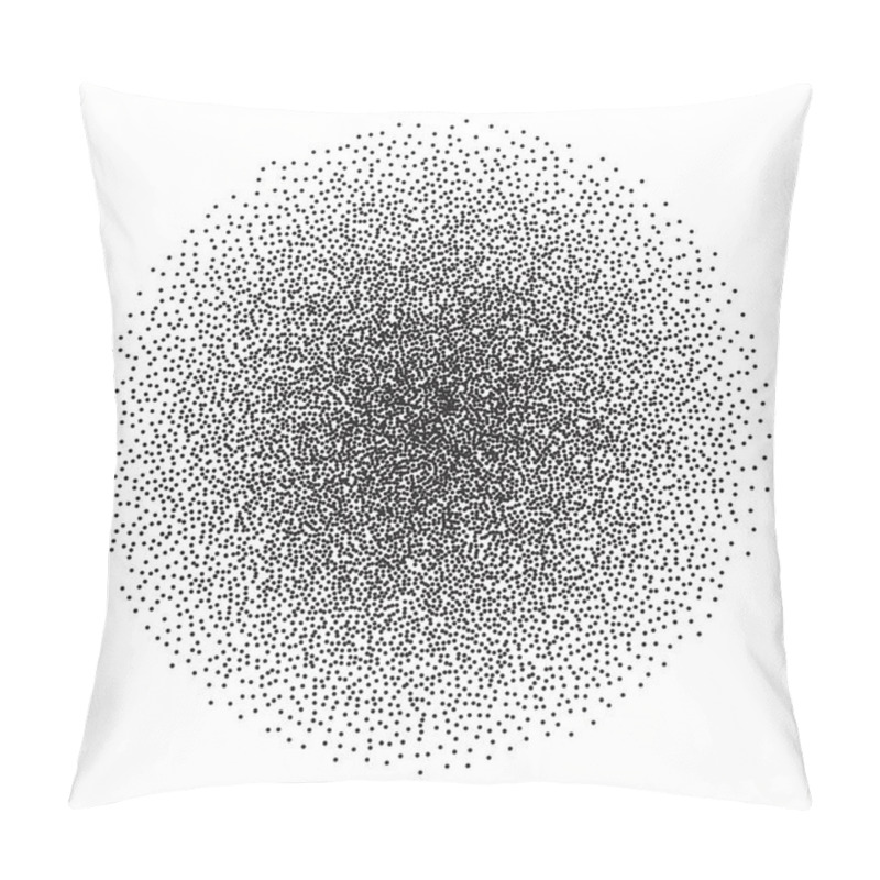 Personality  Vector Halftone Gradient Circle Banner Pillow Covers