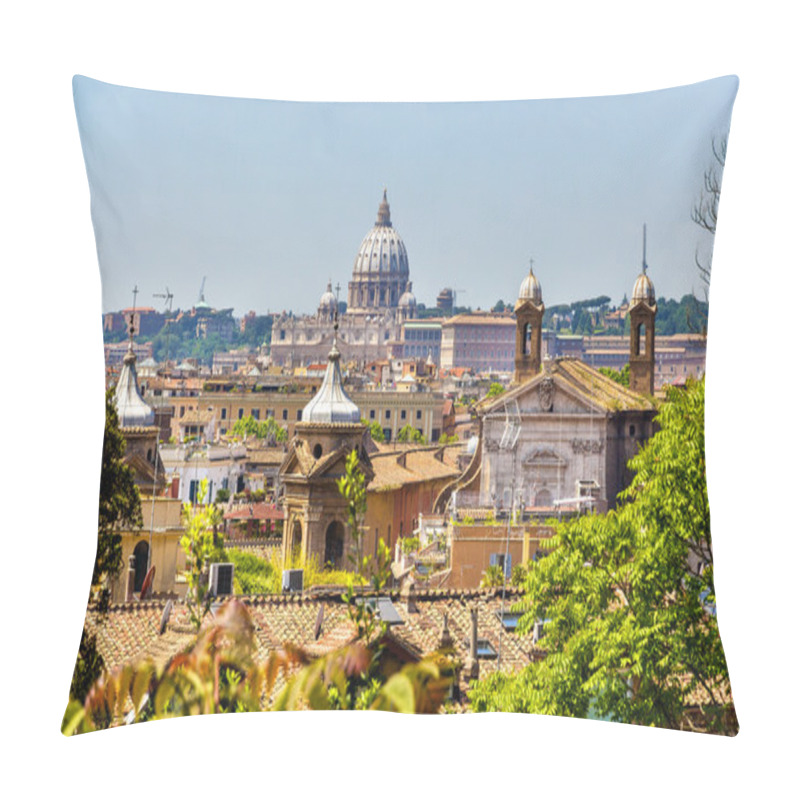 Personality  View Of Rome Historic Center, Italy Pillow Covers