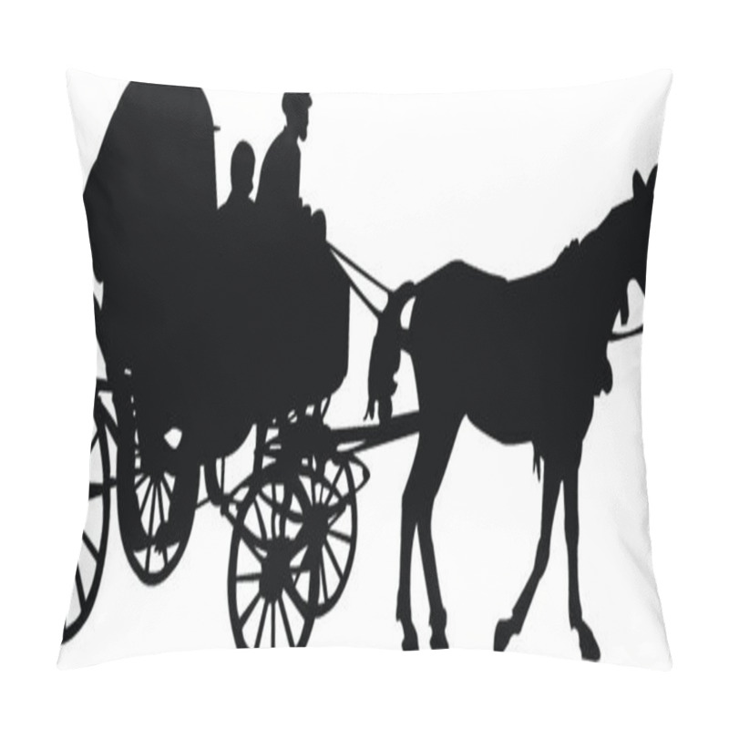 Personality  Barouche Silhouette Pillow Covers