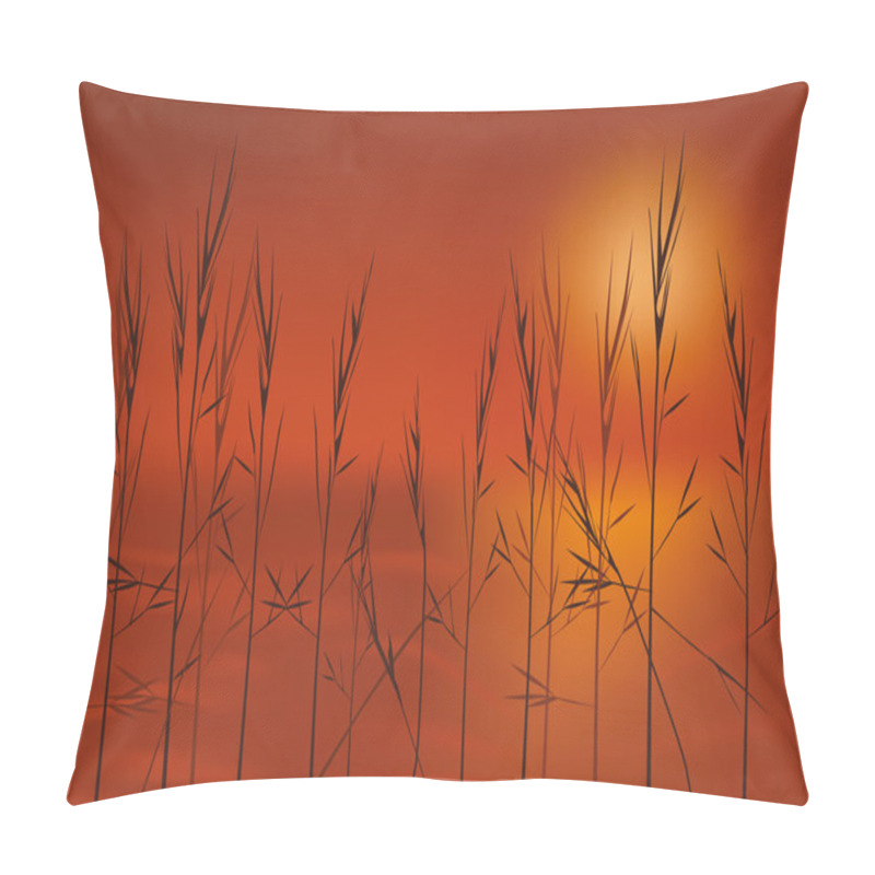 Personality  Sunset On Lake Pillow Covers