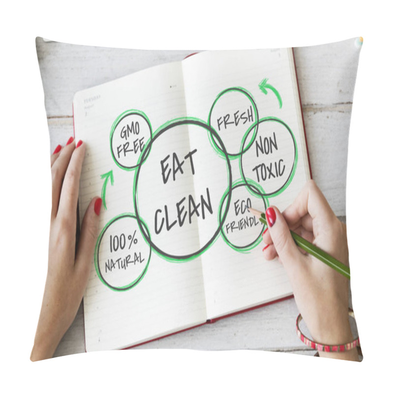 Personality  Woman Writing In Notebook Pillow Covers