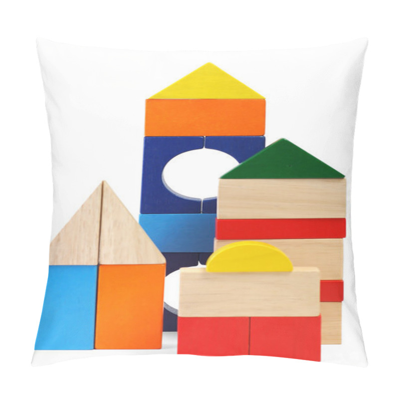 Personality  Baby Blocks Figure - Downtown Pillow Covers