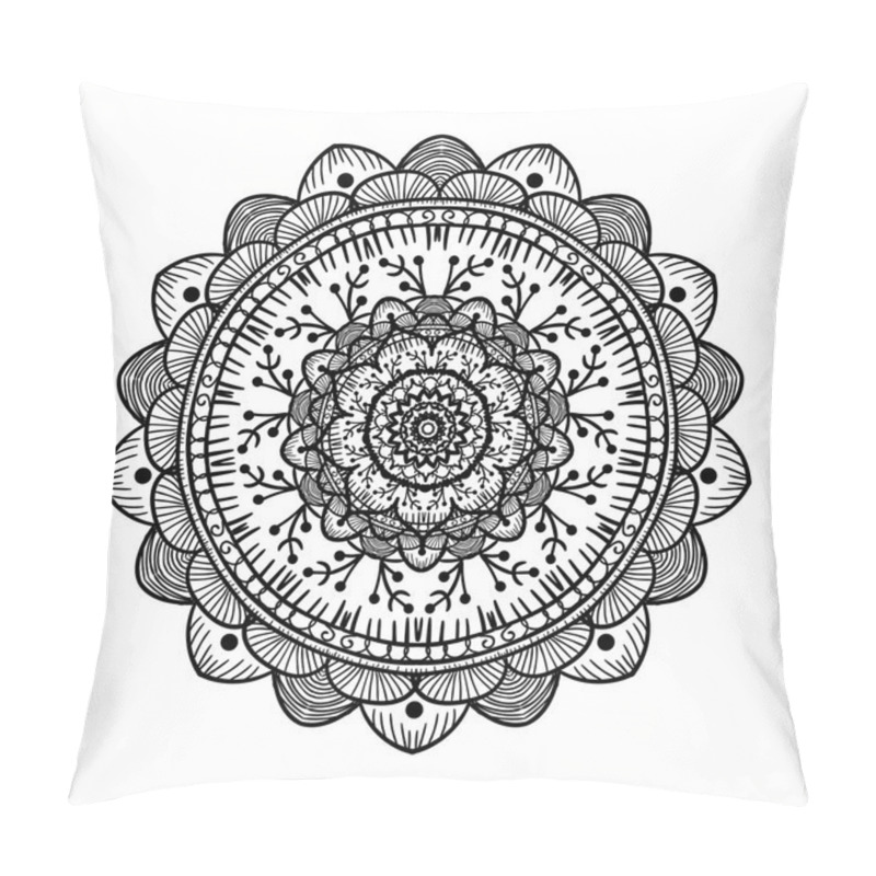 Personality  Mandala Line Template  Pillow Covers