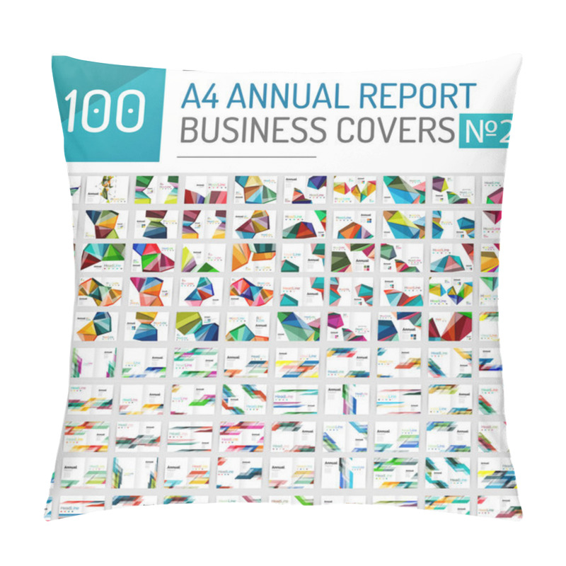 Personality  Mega Collection Of 100 Business Annual Report Brochure Templates Pillow Covers