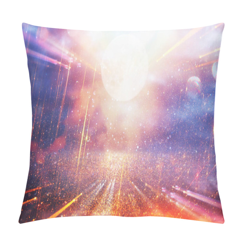 Personality  Bright Galaxy Or Fantasy Background. Abstract Light Burst . Magical And Mystery Concept. Pillow Covers