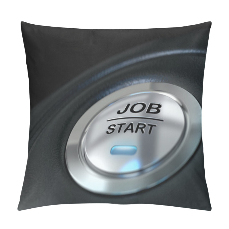 Personality  Job Start Button Pillow Covers