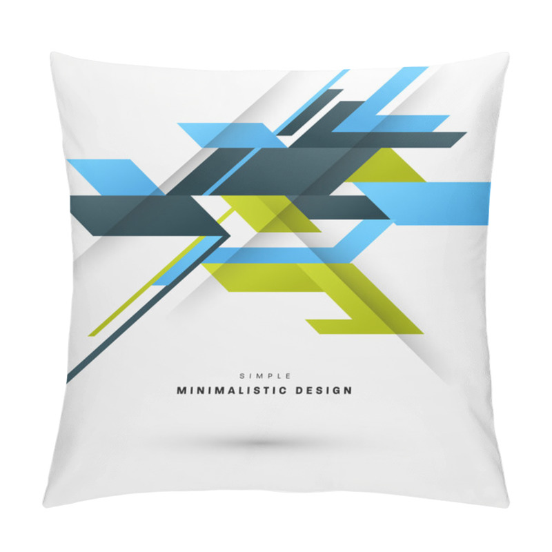 Personality  Geometric Background With Triangles Pattern Pillow Covers