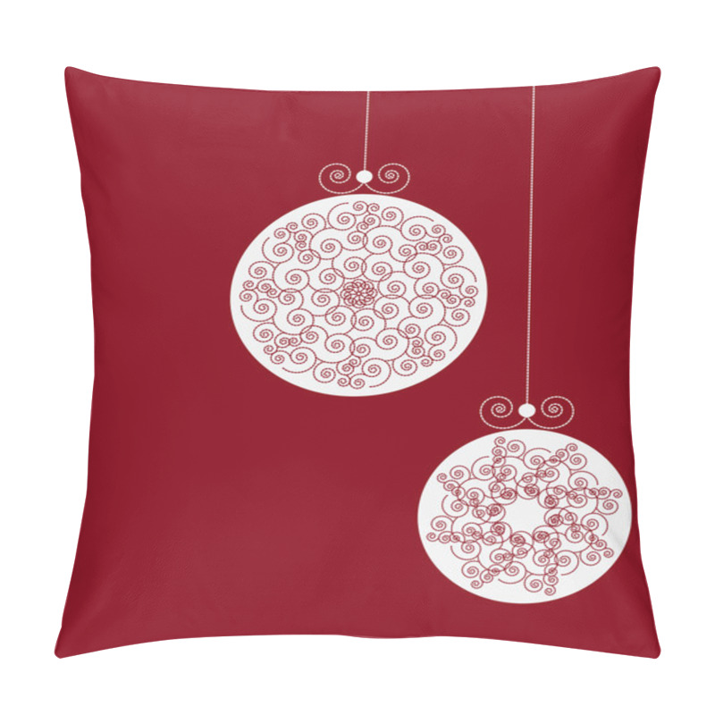 Personality  Red Xmas Design Template. Pillow Covers