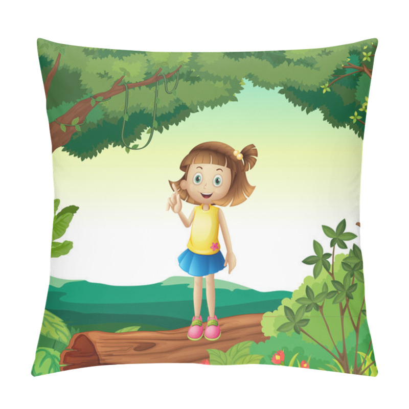 Personality  A Girl Under Tree In Nature Pillow Covers