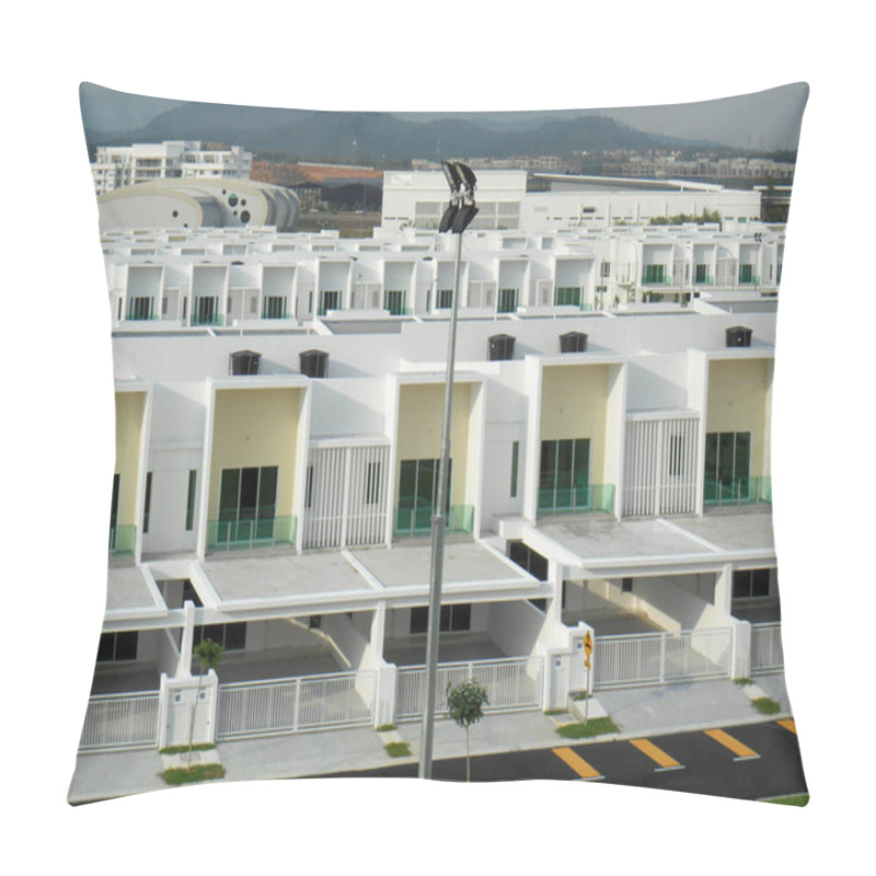 Personality  Modern Design Double Story High Cost Terrace House In Seremban, Malaysia.   Pillow Covers