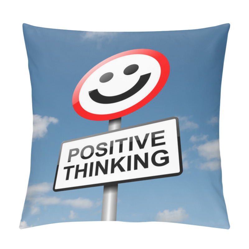 Personality  Positive Thinking Concept. Pillow Covers