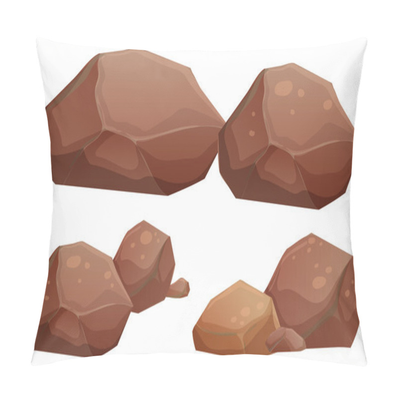 Personality  Big And Small Rocks Pillow Covers