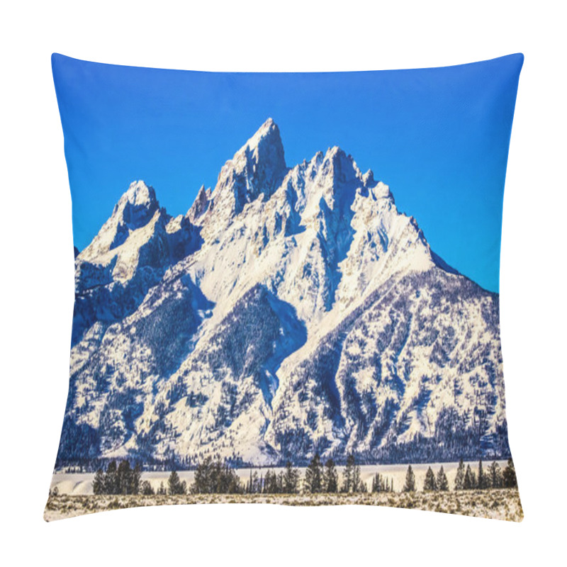 Personality  Winter Day In Grand Teton National Park, Wyoming  Pillow Covers