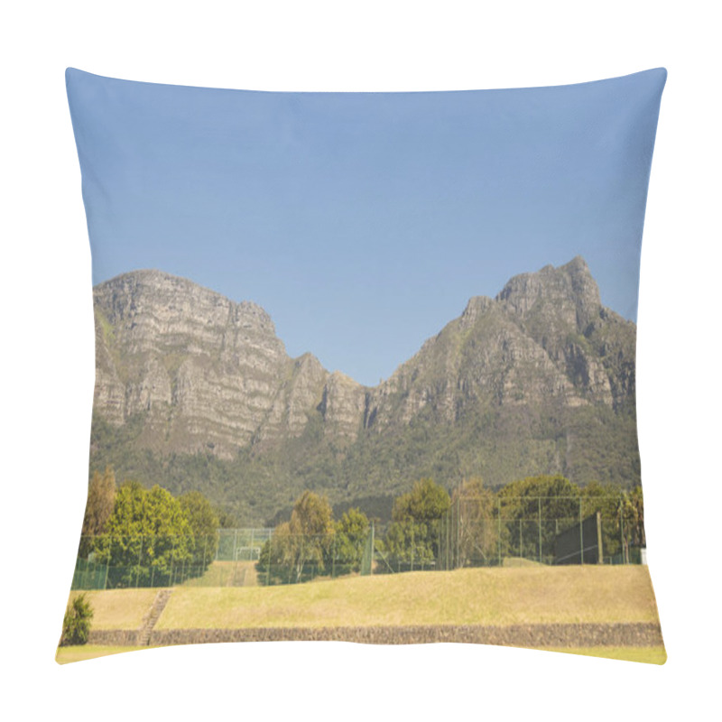 Personality  Mountains Blue Sky, Tablemountain National Park, Cape Town, South Africa. Pillow Covers