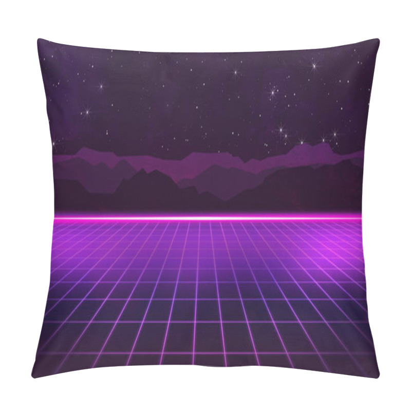 Personality  80s Futuristic Retro Synthwave Pillow Covers