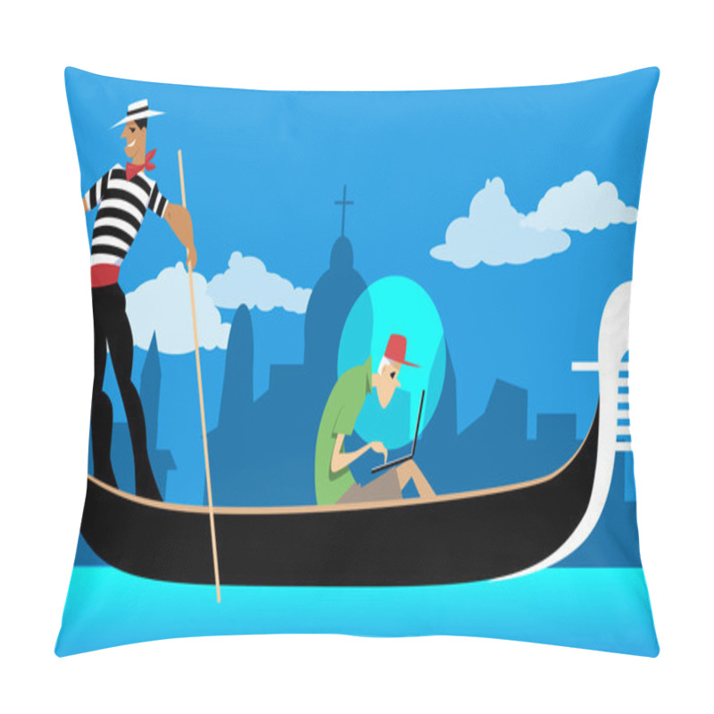 Personality  Working On Vacation Pillow Covers