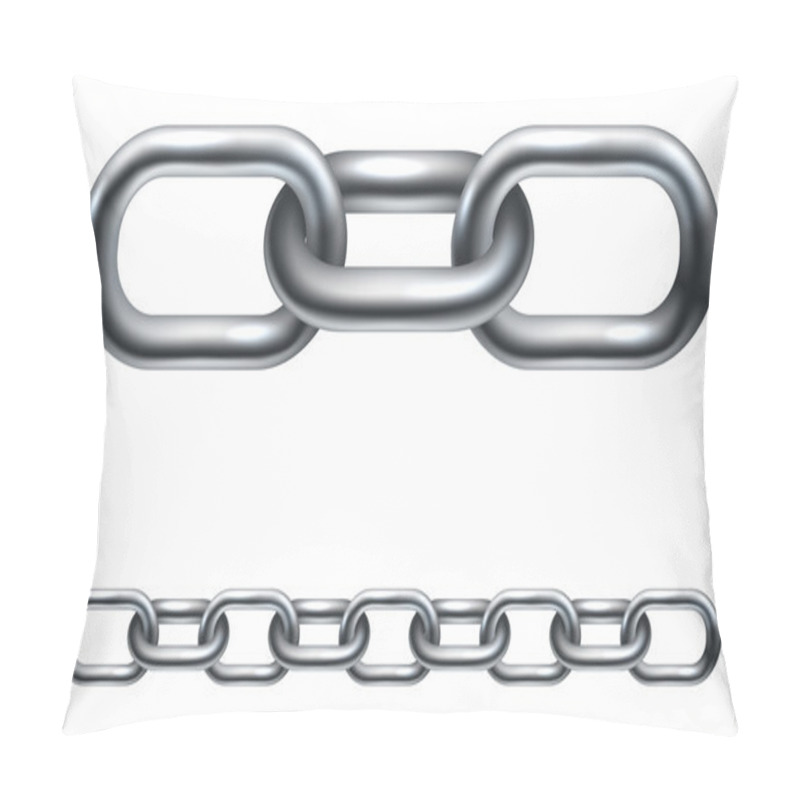 Personality  Metal Chain Links Pillow Covers