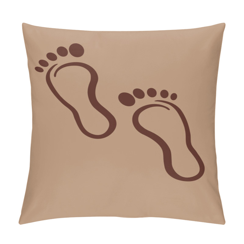 Personality  Footprints Pillow Covers