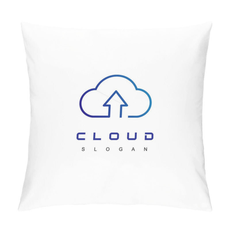 Personality  Cloud Logo Design Vector Pillow Covers