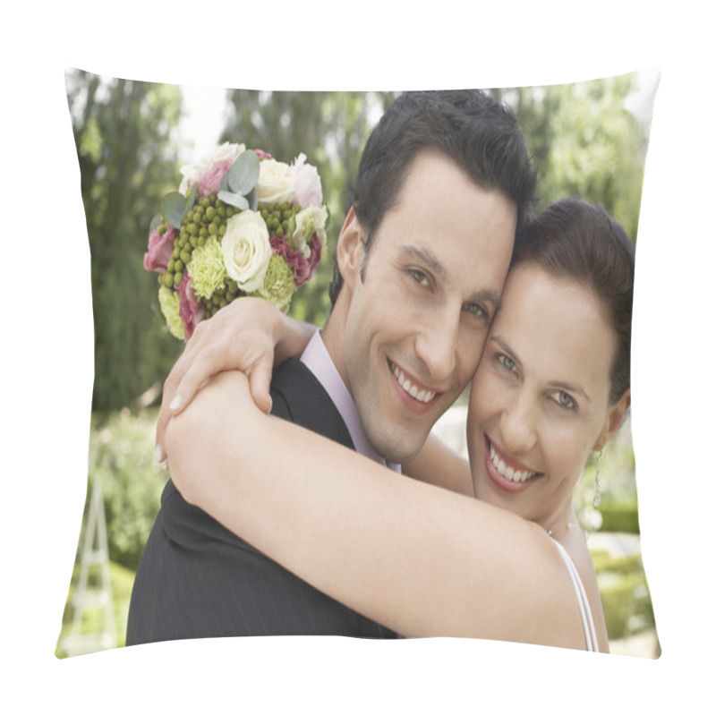 Personality  Newly Married Couple Embracing Pillow Covers