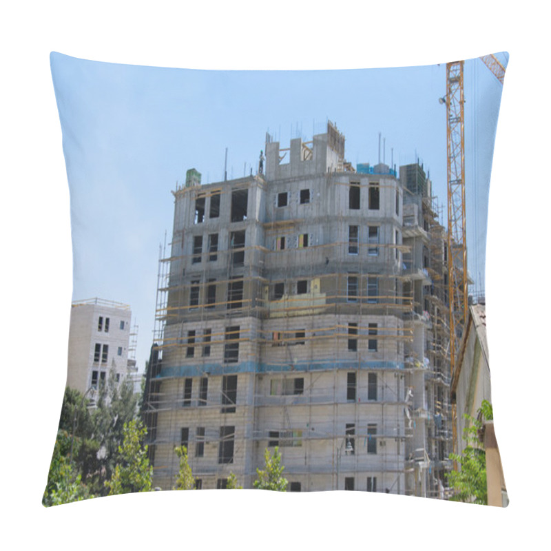 Personality  Building area in Jerusalem pillow covers