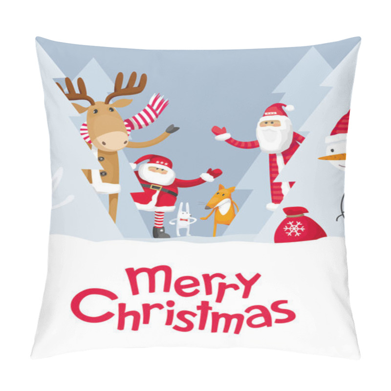 Personality  Merry Christmas Hide And Seek Pillow Covers