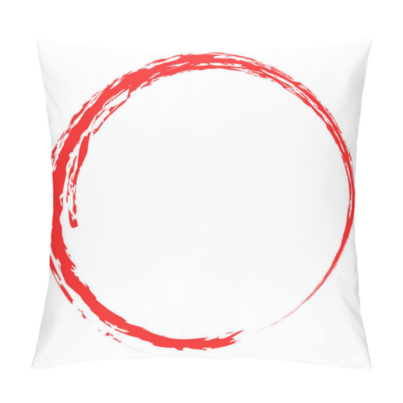 Personality  Grungy Circle Blob, Blotch Vector Illustration Pillow Covers