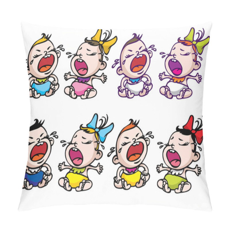 Personality  Little Cry Baby Pillow Covers