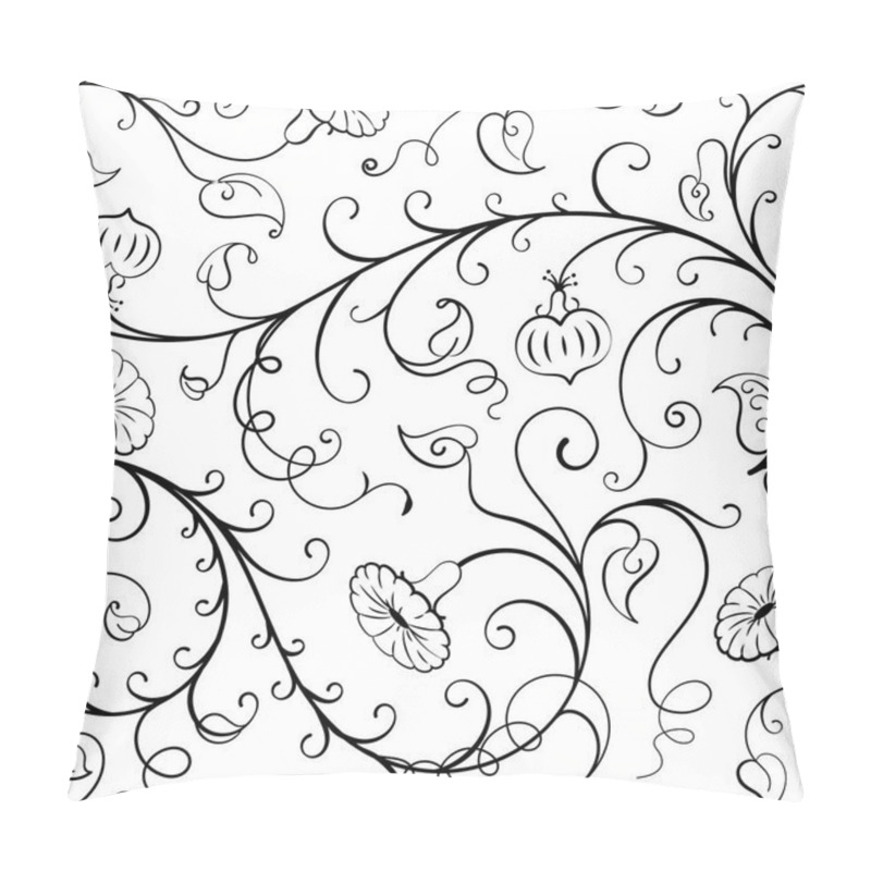 Personality  Bindweed Seamless Flowers Pattern Pillow Covers