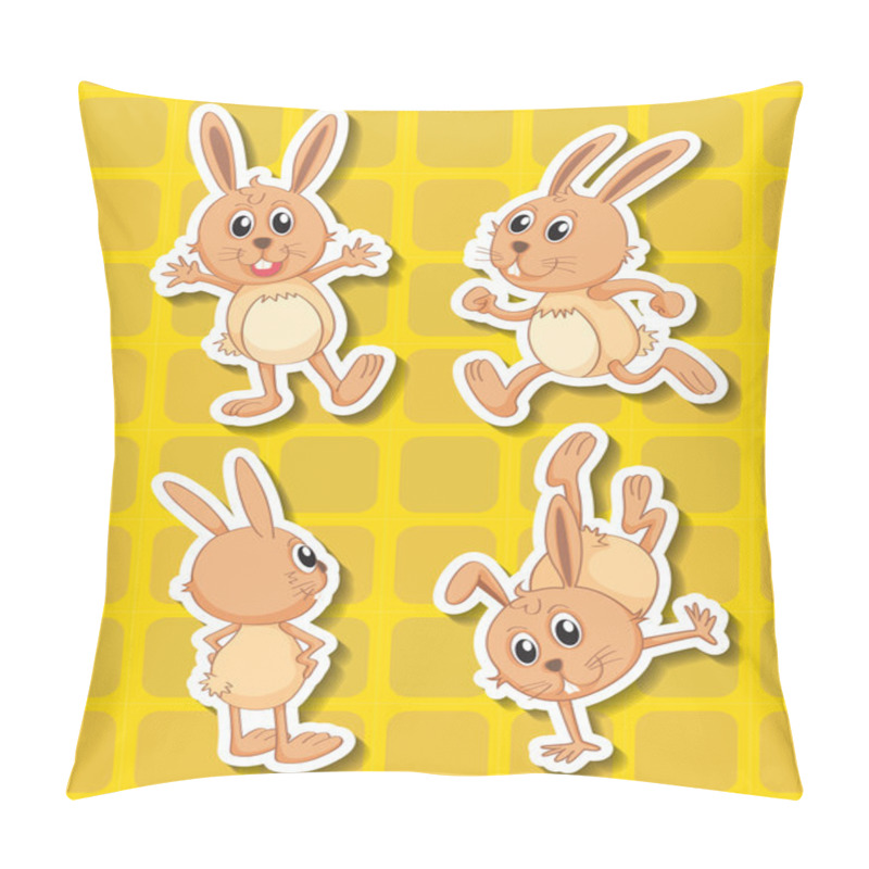 Personality  Rabbit Pillow Covers