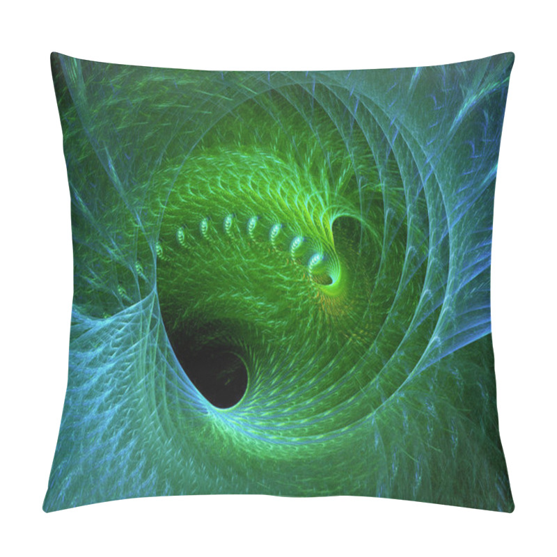 Personality  Abstract Fractal Spiral Pattern Pillow Covers