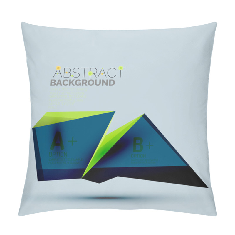 Personality  Geometric Shapes With Sample Text. Pillow Covers