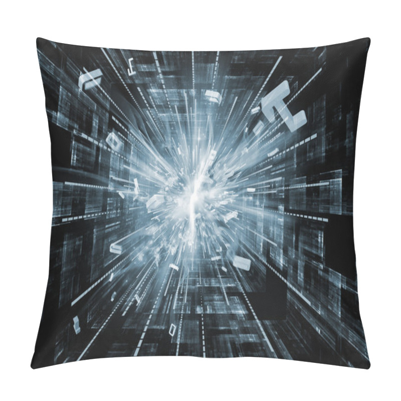 Personality  Number Burst Visualization Pillow Covers