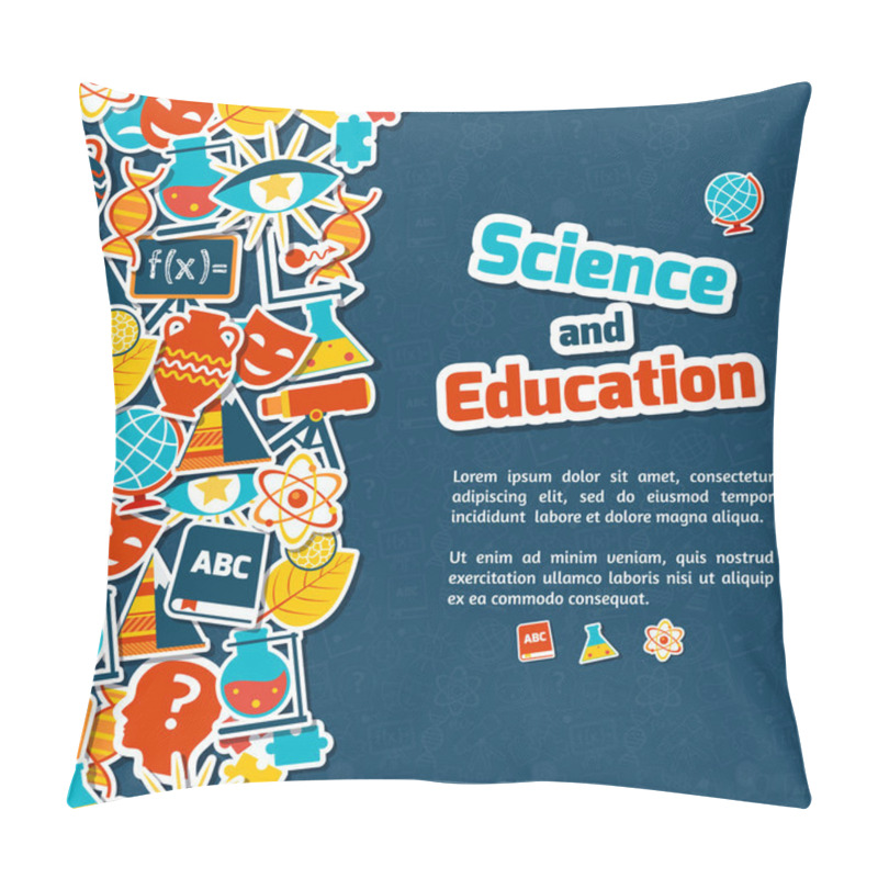 Personality  Education Science Background Pillow Covers