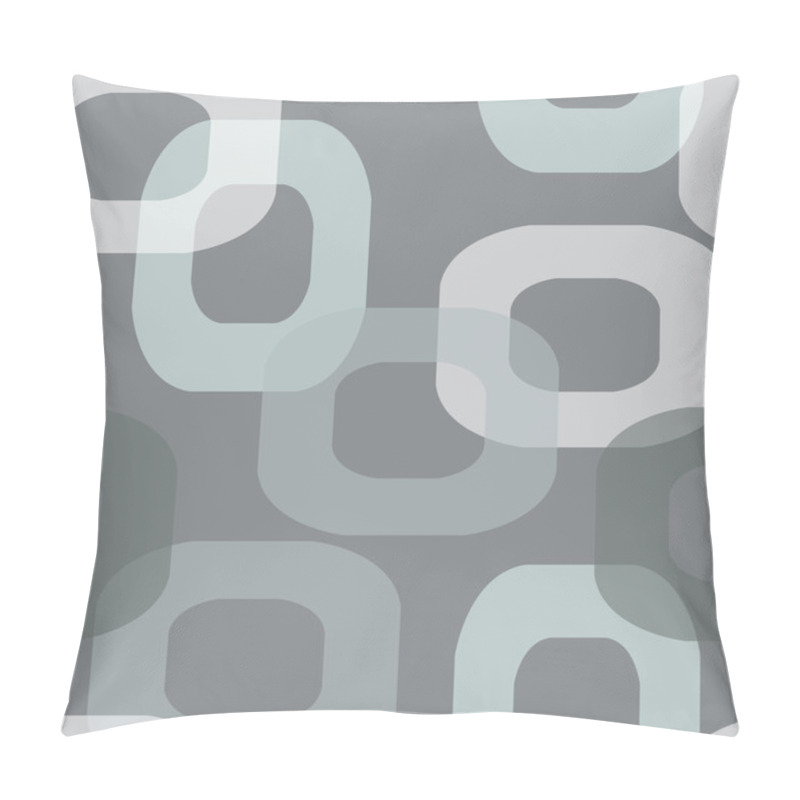 Personality  Seamless Retro Donut Grey Pattern Pillow Covers