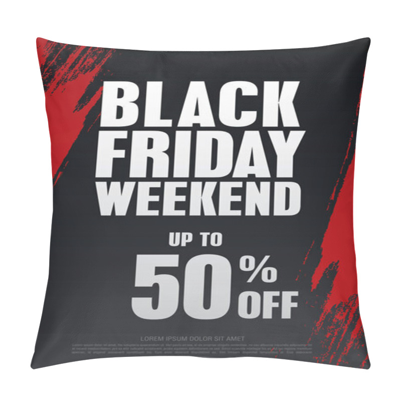 Personality  Black Friday Poster Pillow Covers