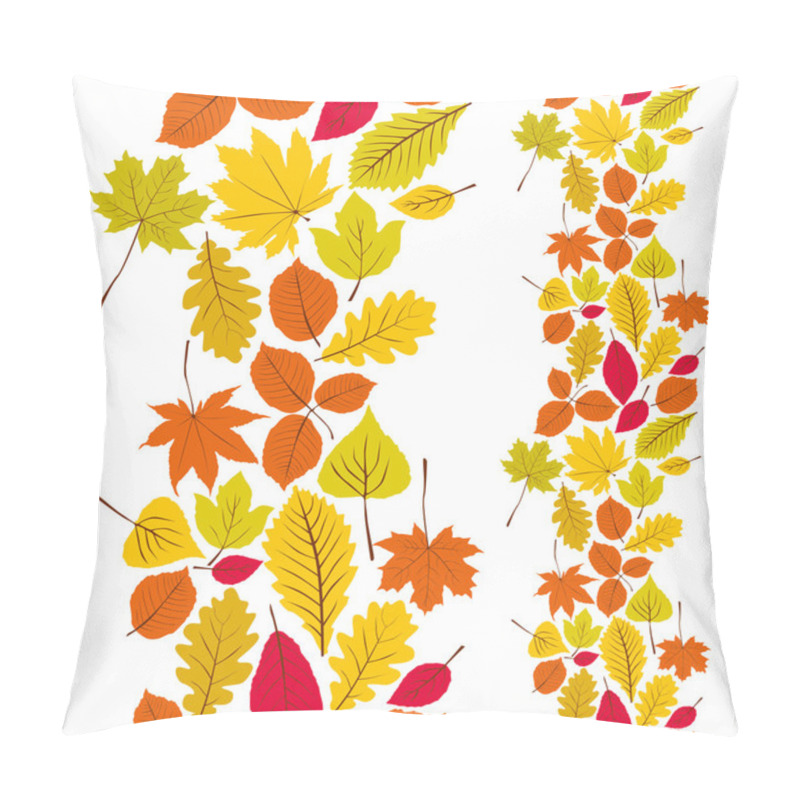 Personality  Leaves Seamless Wallpaper Background, Vector Natural Endless Pat Pillow Covers