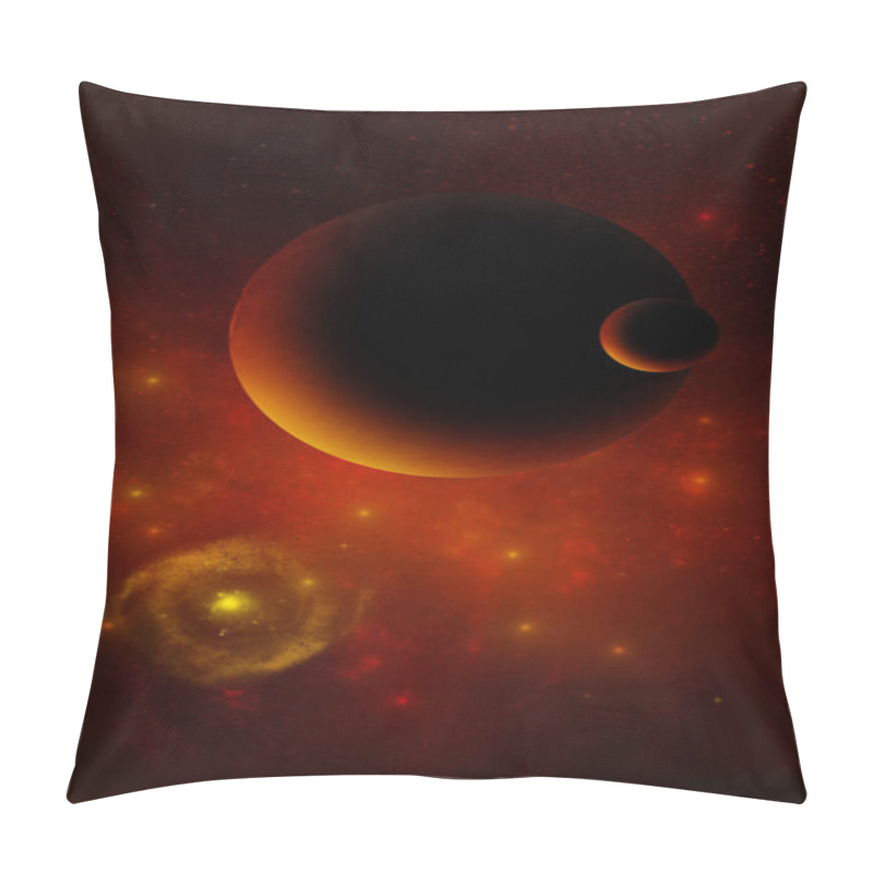 Personality  3d Rendered Space Art: Alien Planets And Stars From The Space Pillow Covers